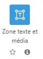 Zone de texte et média